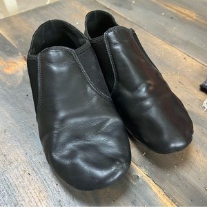 Black Dynadans leather women’s jazz shoes dance